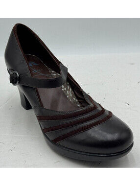 Dansko Becky Women's Shoes Size 8.5-9 Rich Brown Leather Round Toe  Block Heel
